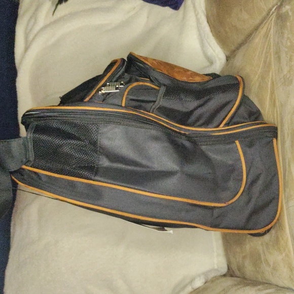 🆕 Men's black and brown rolling carry-on bag - Picture 2 of 6